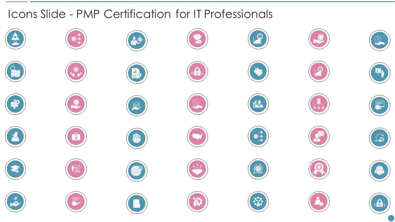 Icons Slide Pmp Certification For It Professionals Ppt Slides Infographic Template Slide01