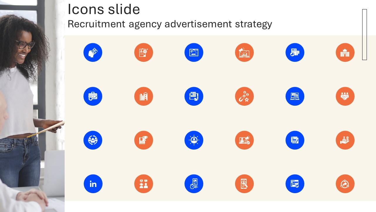 Icons Slide Recruitment Agency Advertisement Strategy SS V