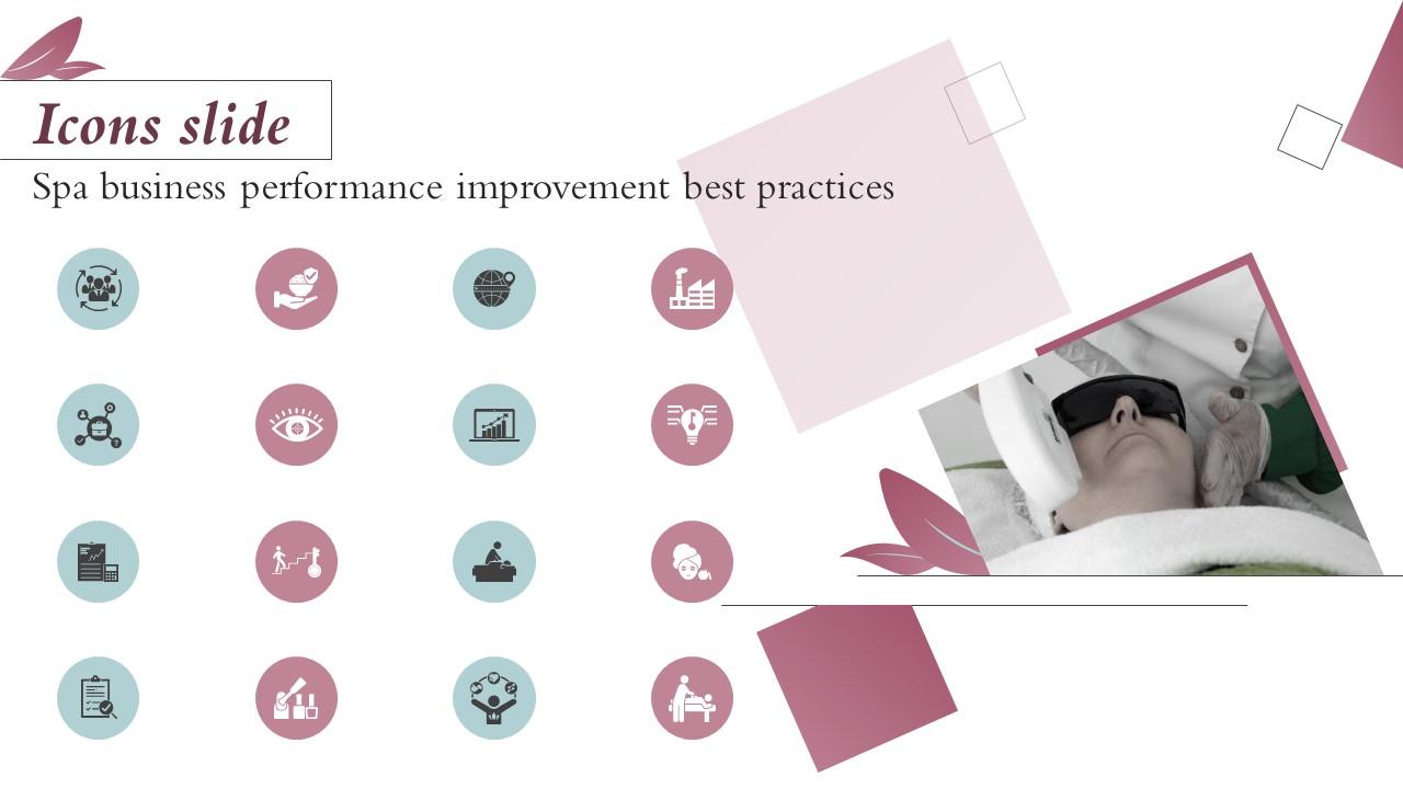 Icons Slide Spa Business Performance Improvement Best Practices Strategy SS V