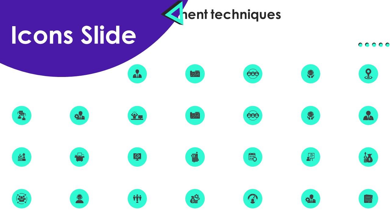 Icons Slide Staff Productivity Enhancement Techniques