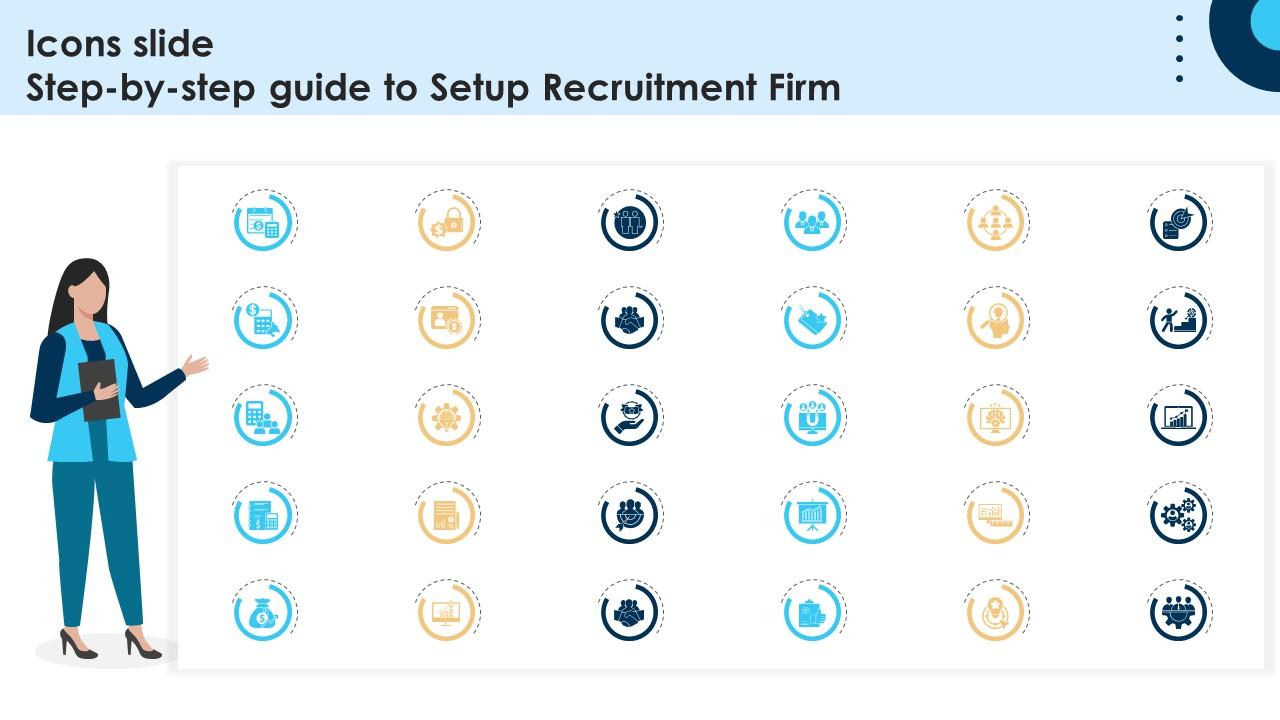 Icons Slide Step By Step Guide To Setup Recruitment Firm