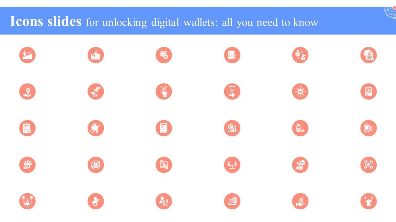 Icons Slides For Unlocking Digital Wallets All You Need To Know Fin SS