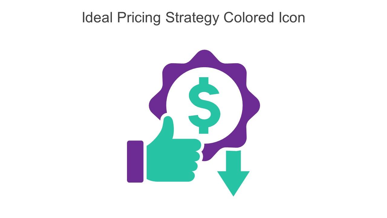 Ideal Pricing Strategy Colored Icon In Powerpoint Pptx Png And Editable Eps Format