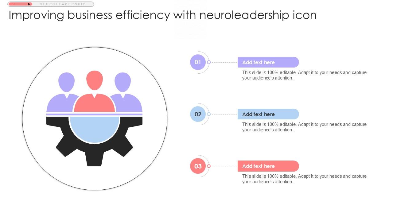 Improving Business Efficiency With Neuroleadership Icon Ppt Sample