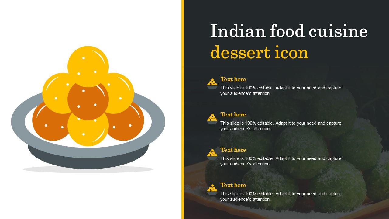 Indian Food Cuisine Dessert Icon Slide01