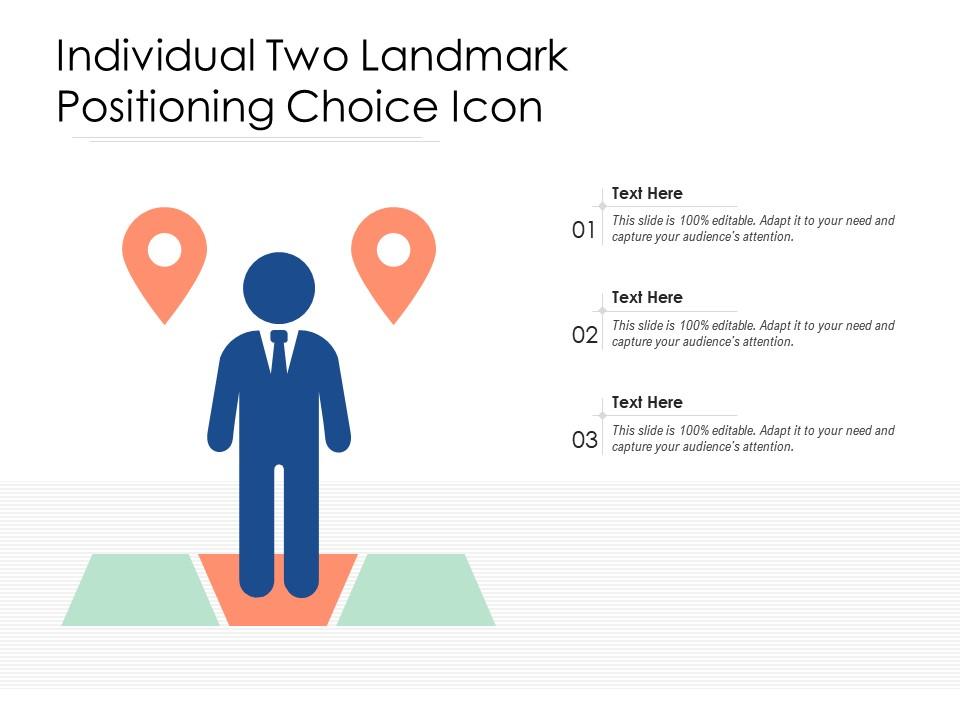 Individual two landmark positioning choice icon Slide01