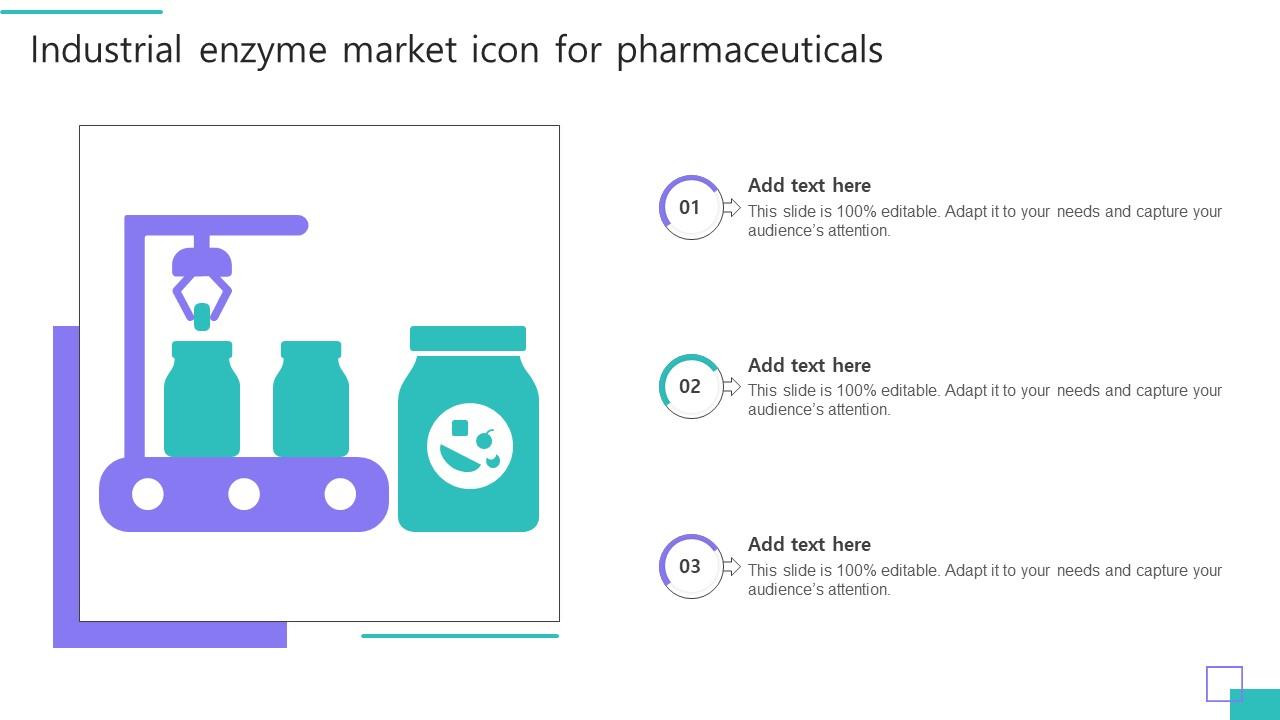Industrial Enzyme Market Icon For Pharmaceuticals