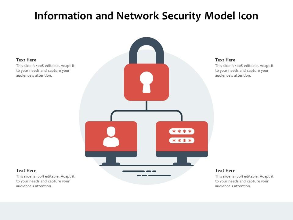 Information and network security model icon Slide01