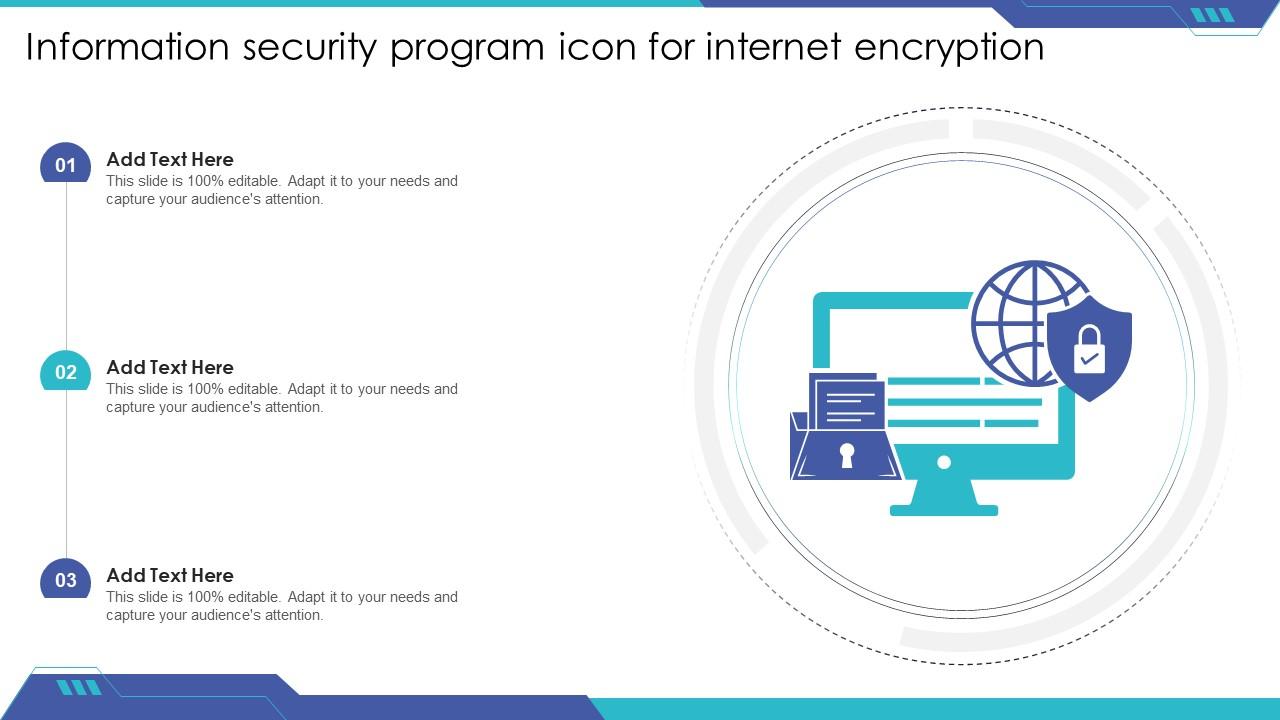 Information Security Program Icon For Internet Encryption