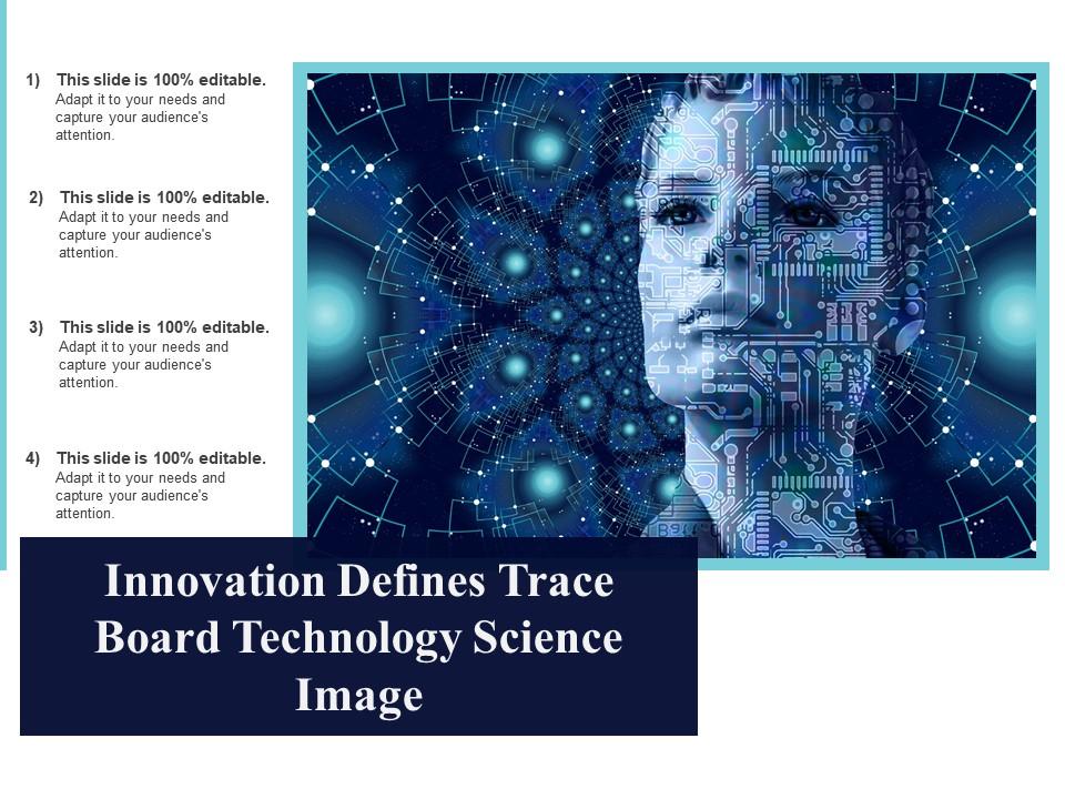 Innovation defines trace board technology science image Slide01