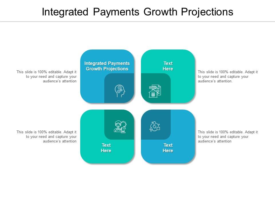 Integrated payments growth projections ppt powerpoint presentation icon outfit cpb Slide01