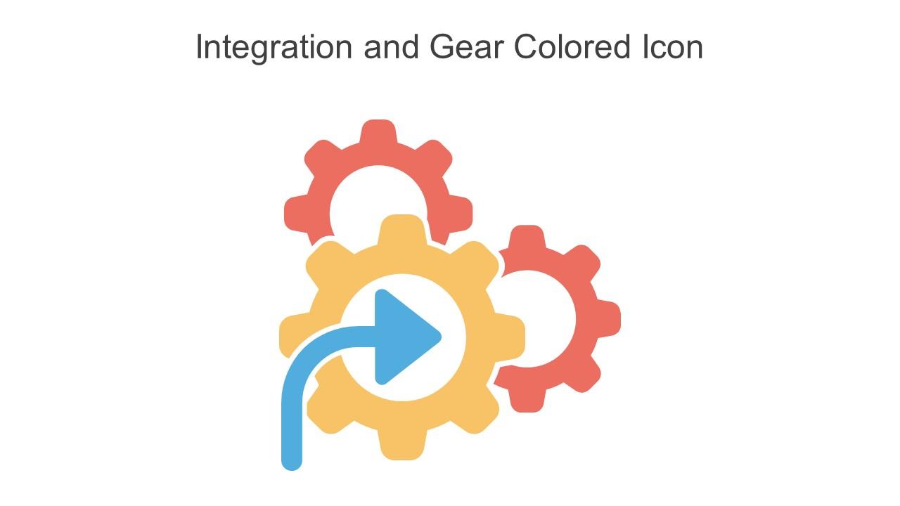 Integration And Gear Colored Icon In Powerpoint Pptx Png And Editable Eps Format Slide01