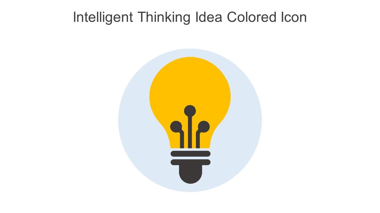 Intelligent Thinking Idea Colored Icon In Powerpoint Pptx Png And Editable Eps Format