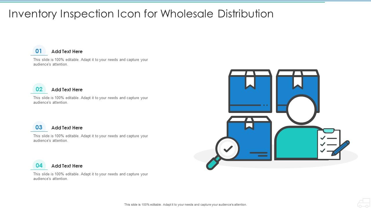 Inventory Inspection Icon For Wholesale Distribution Slide01