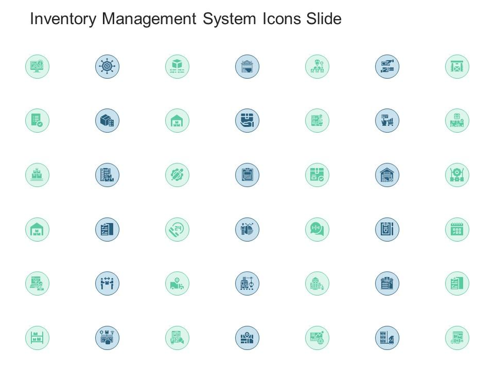 Inventory management system icons slide inventory management system ppt formats Slide01