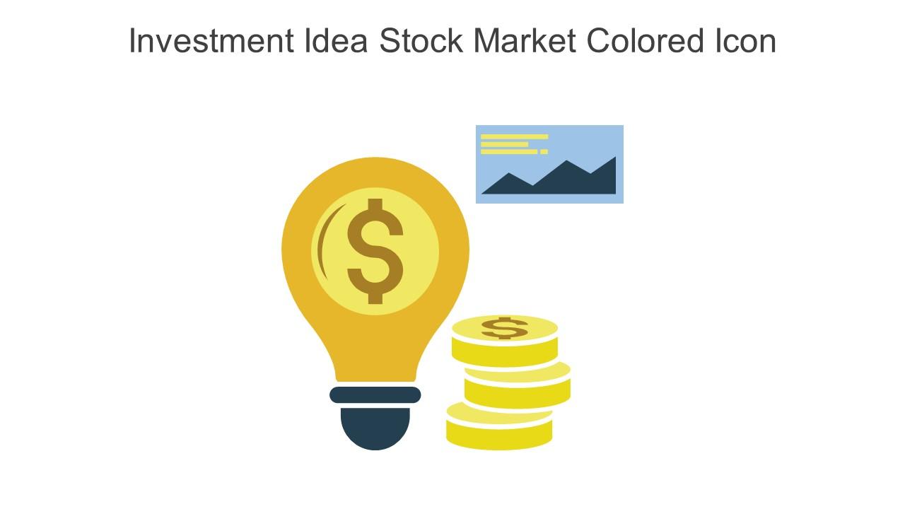 Investment Idea Stock Market Colored Icon In Powerpoint Pptx Png And Editable Eps Format