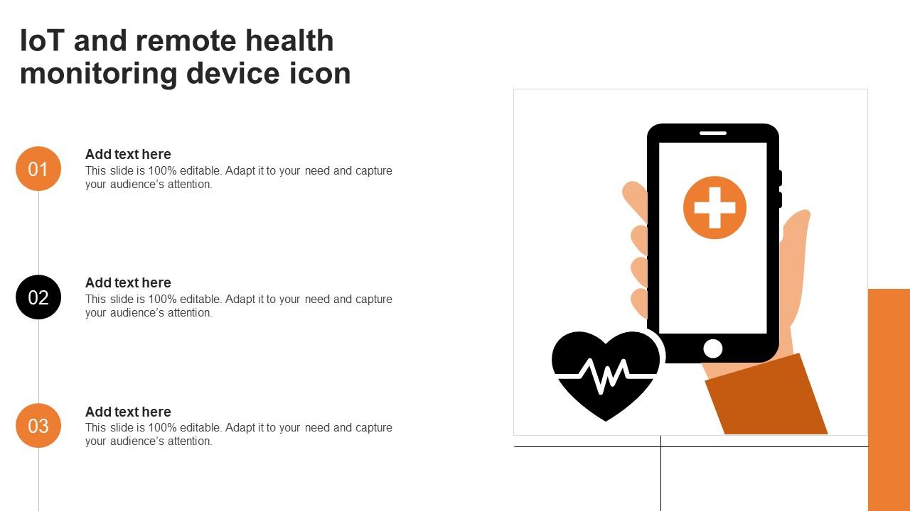 IOT And Remote Health Monitoring Device Icon