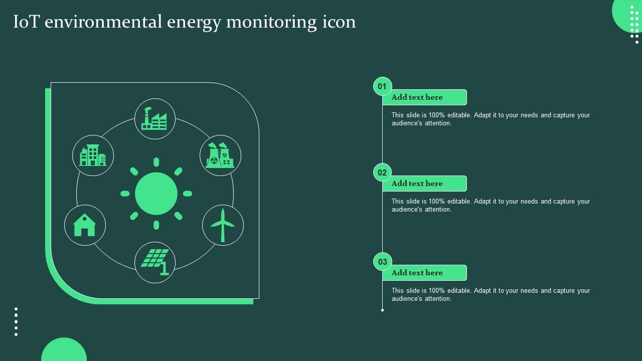 IOT Environmental Energy Monitoring Icon