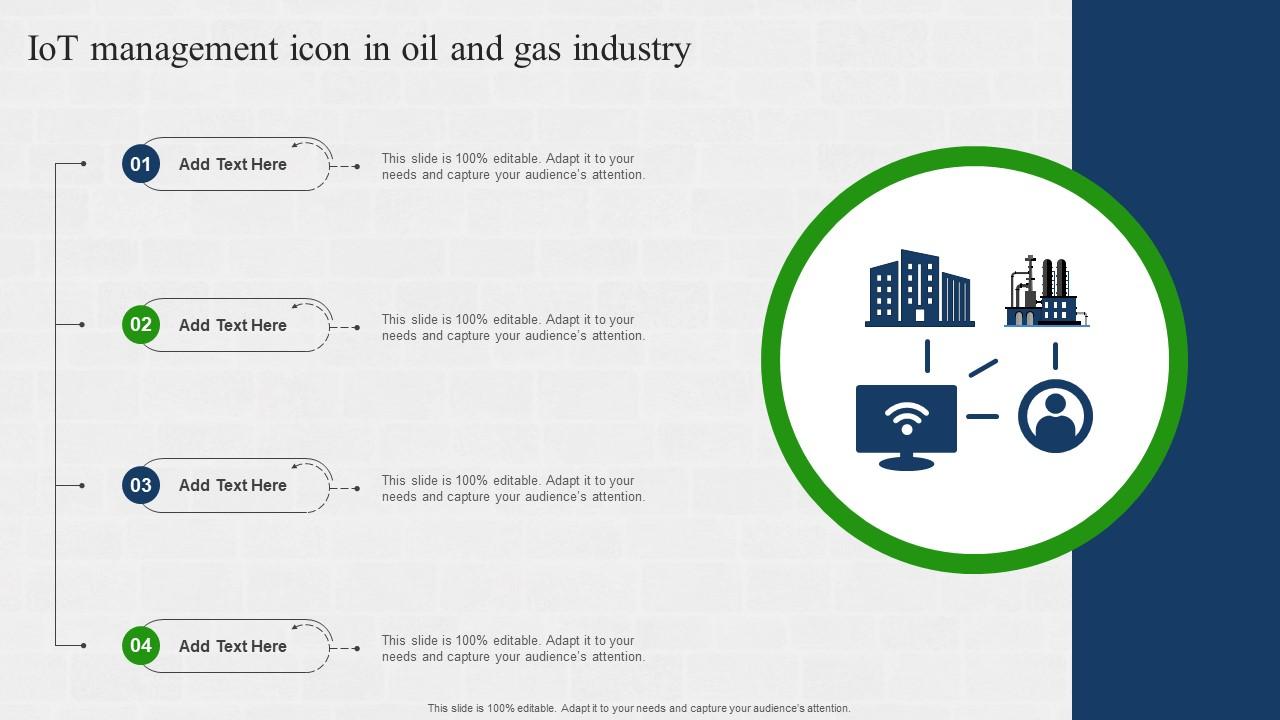 IOT Management Icon In Oil And Gas Industry