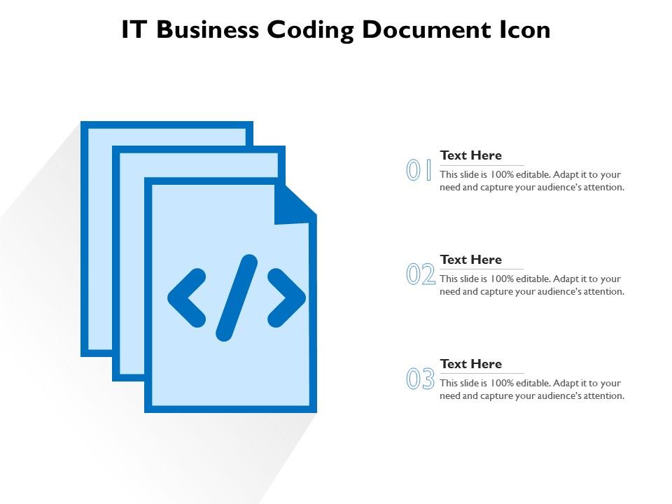 It business coding document icon Slide01