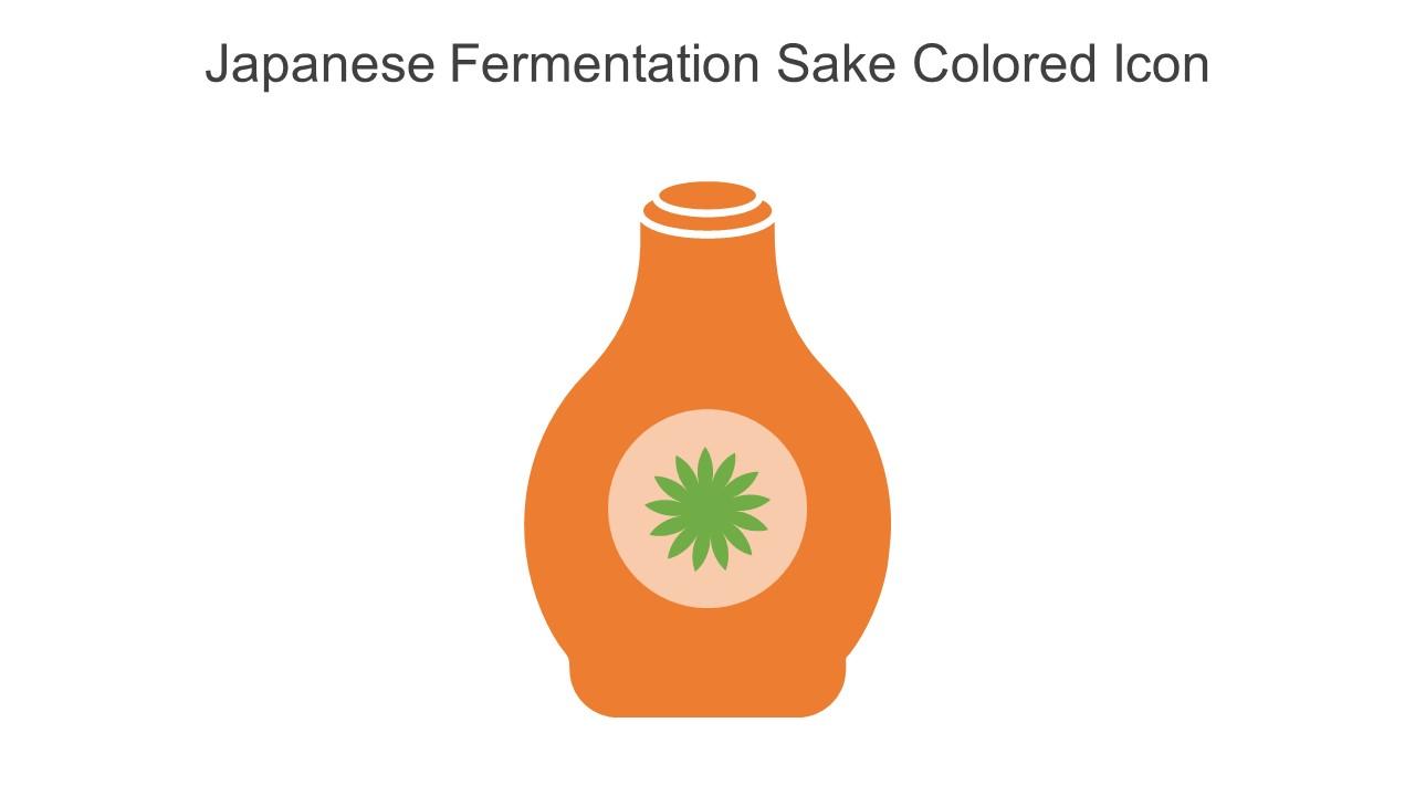 Japanese Fermentation Sake Colored Icon In Powerpoint Pptx Png And Editable Eps Format