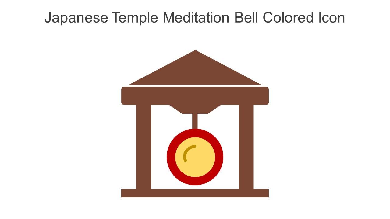 Japanese Temple Meditation Bell Colored Icon In Powerpoint Pptx Png And Editable Eps Format