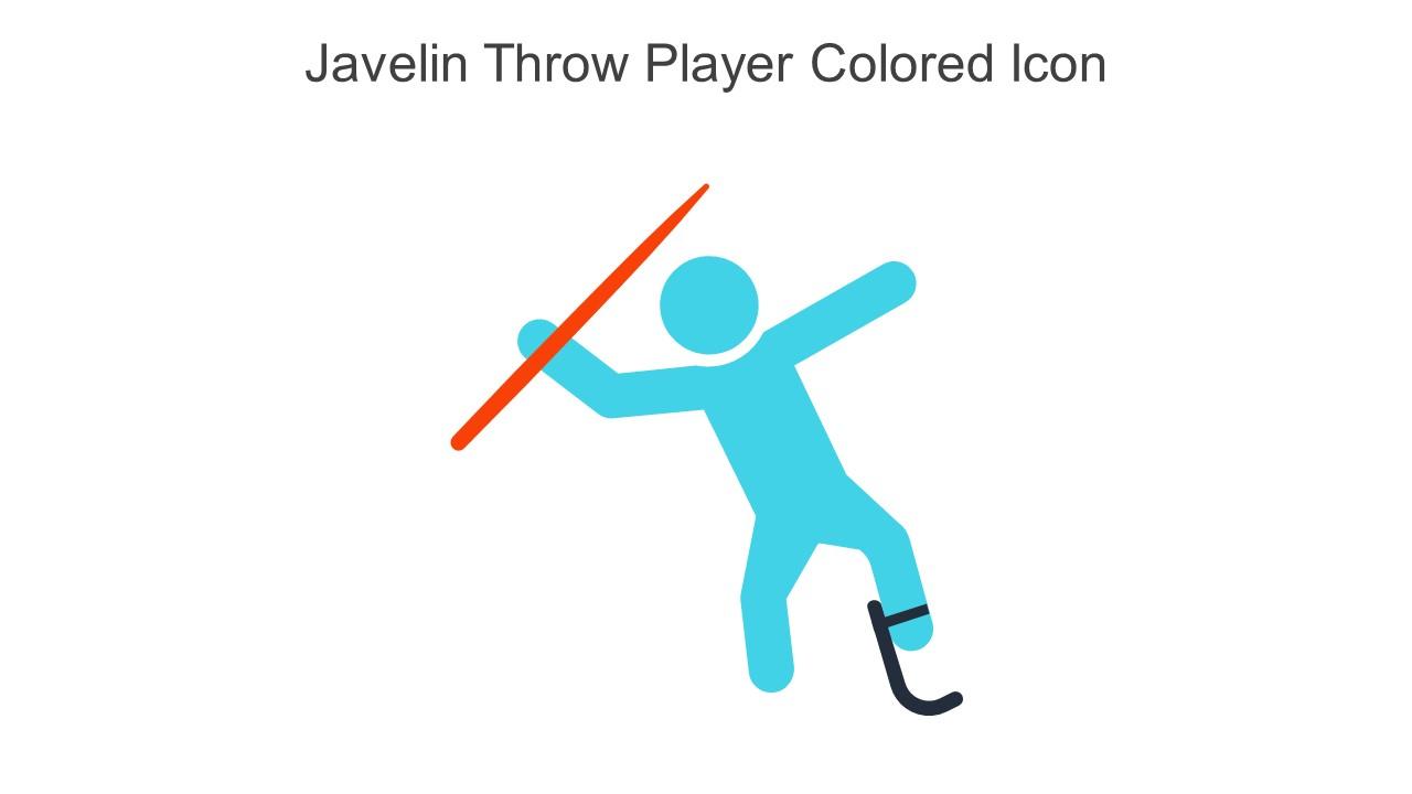 Javelin Throw Player Colored Icon In Powerpoint Pptx Png And Editable Eps Format Slide01
