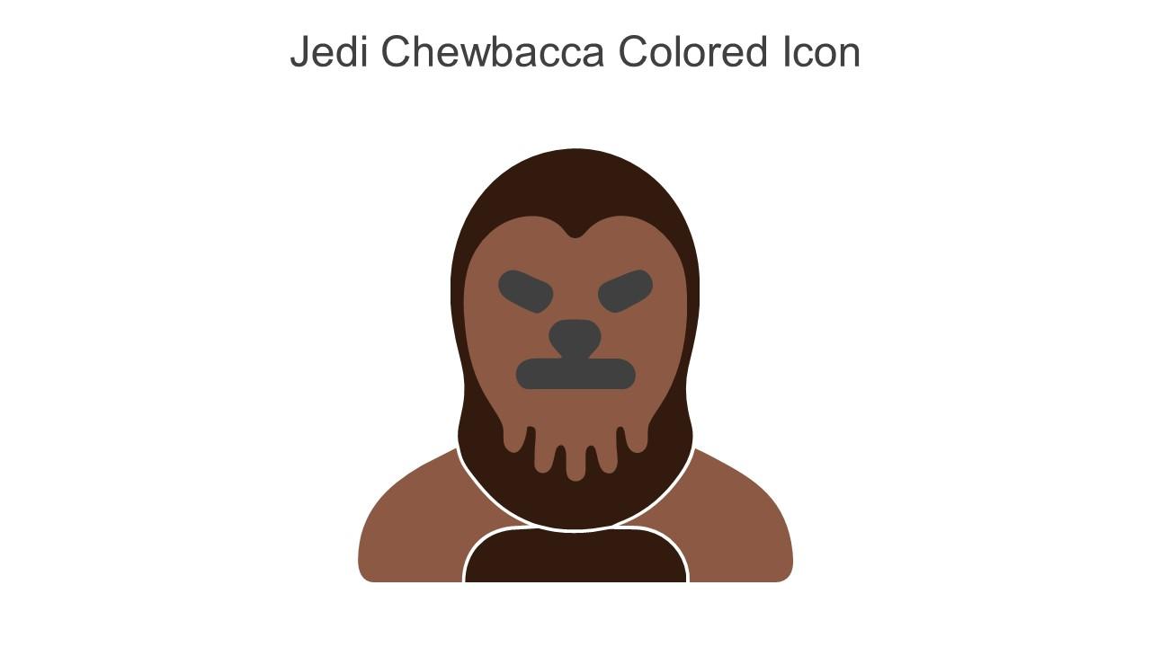 Jedi Chewbacca Colored Icon In Powerpoint Pptx Png And Editable Eps Format
