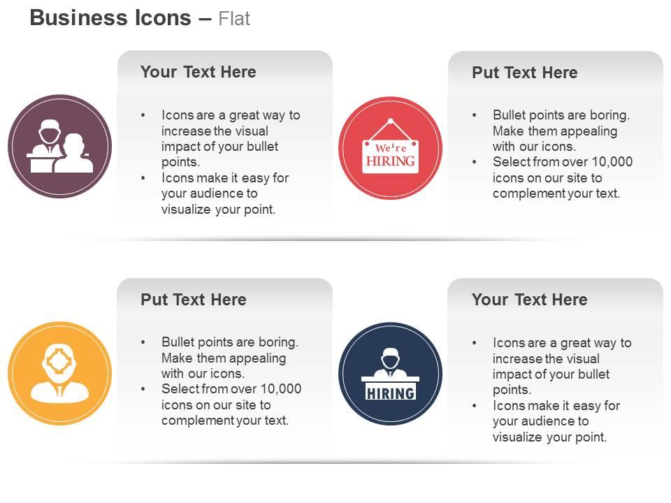 Job interview hiring process selection strategy ppt icons graphics Slide01