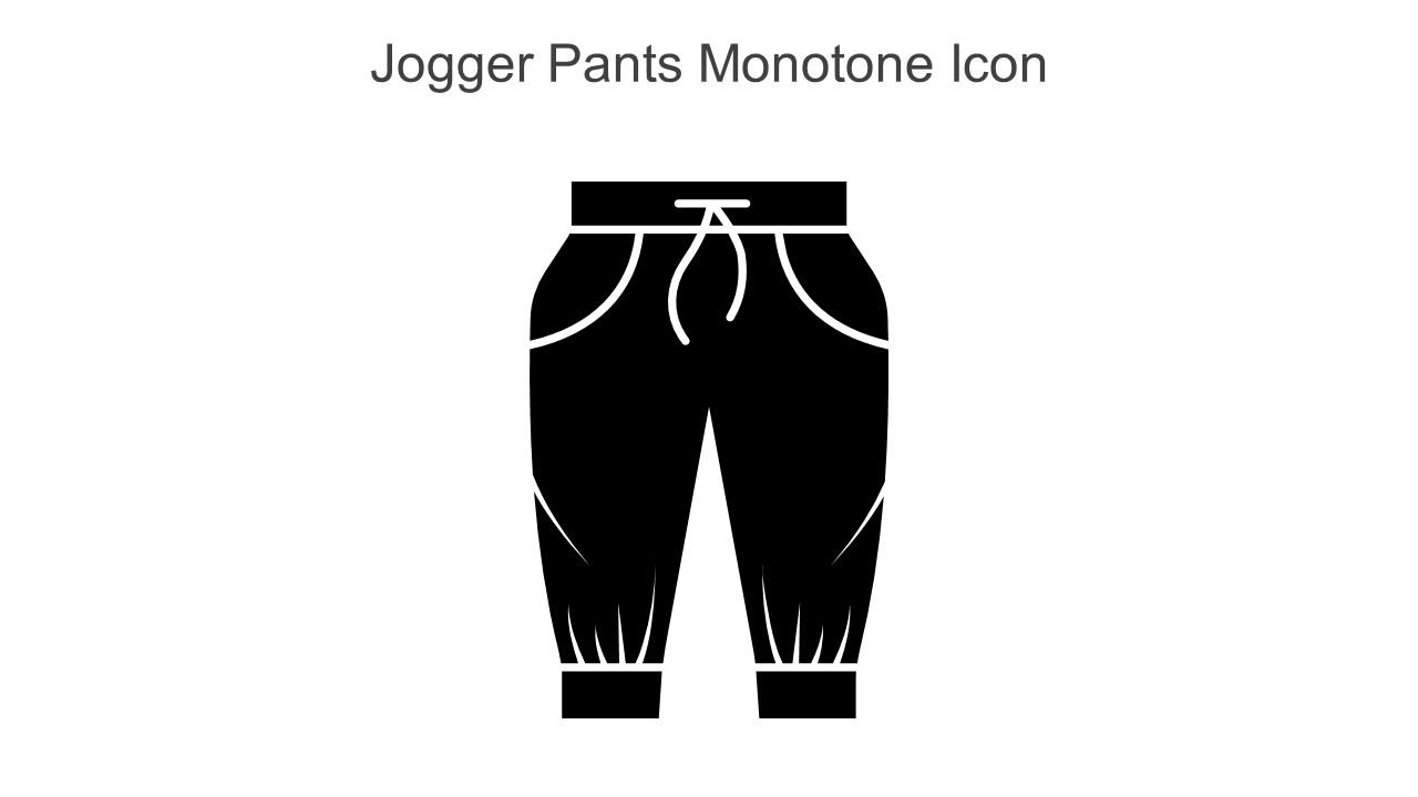 Jogger Pants Monotone Icon In Powerpoint Pptx Png And Editable Eps Format