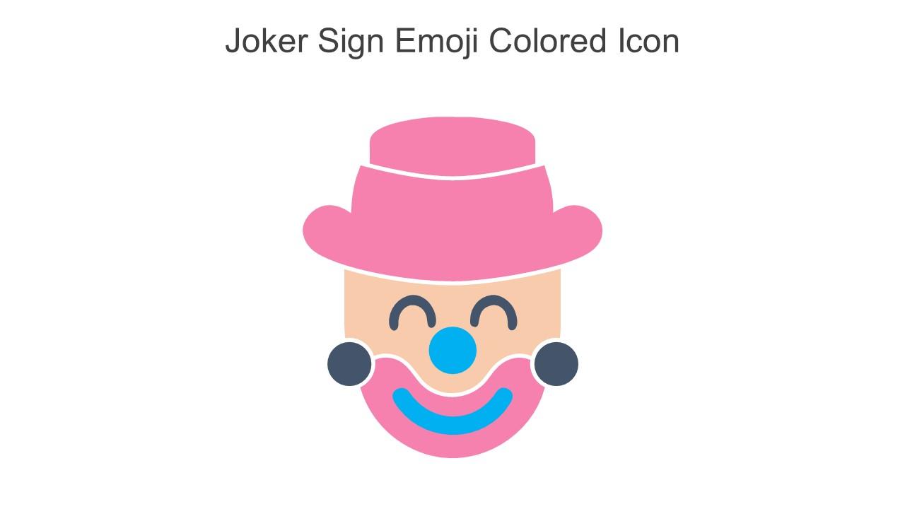 Joker Sign Emoji Colored Icon In Powerpoint Pptx Png And Editable Eps Format