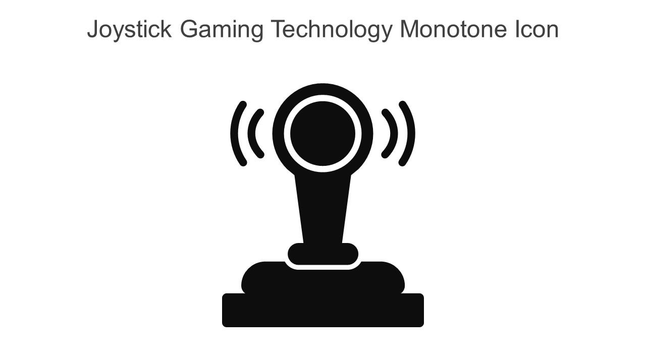 Joystick Gaming Technology Monotone Icon In Powerpoint Pptx Png And Editable Eps Format