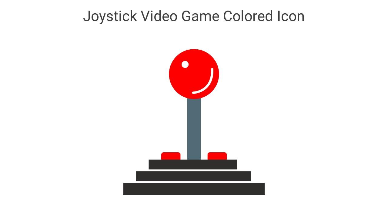 Joystick Video Game Colored Icon In Powerpoint Pptx Png And Editable Eps Format Slide01