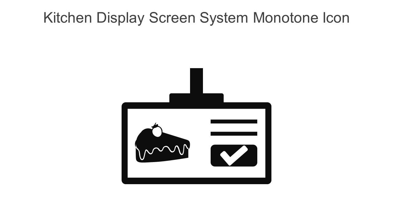 Kitchen Display Screen System Monotone Icon In Powerpoint Pptx Png And Editable Eps Format Slide01