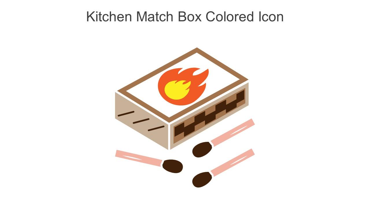 Kitchen Match Box Colored Icon In Powerpoint Pptx Png And Editable Eps Format