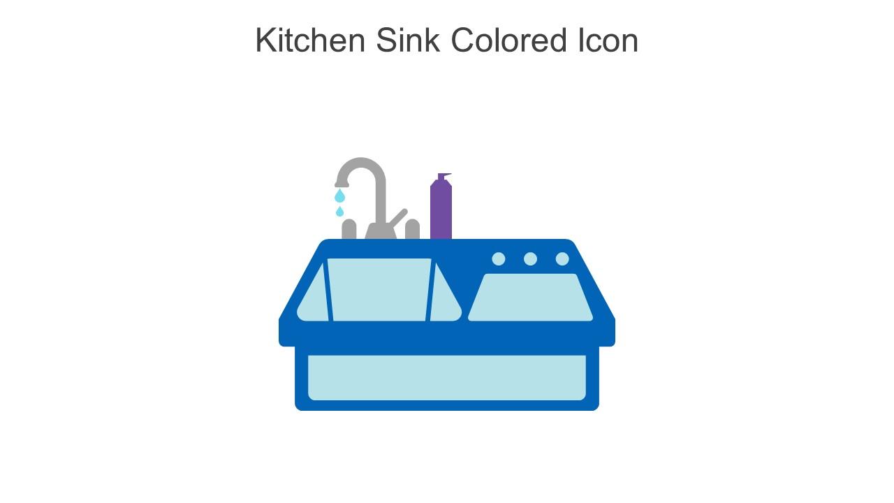 Kitchen Sink Colored Icon In Powerpoint Pptx Png And Editable Eps Format