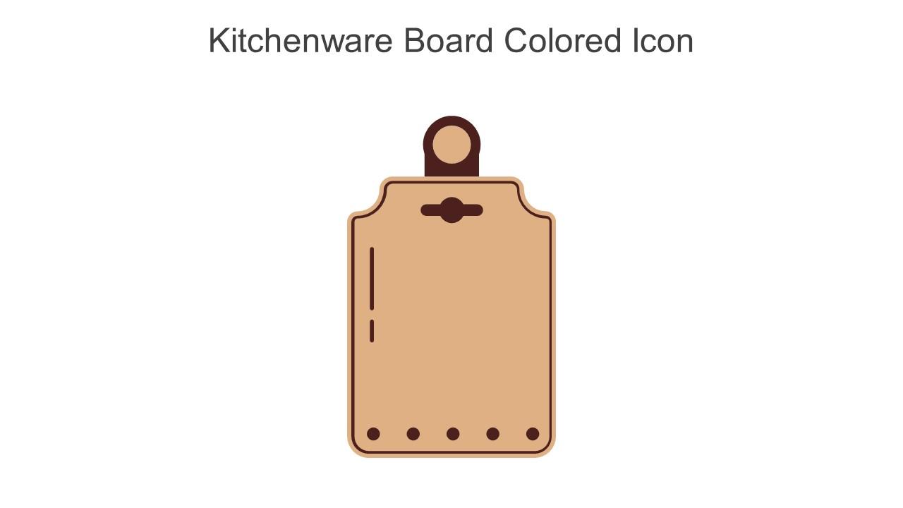 Kitchenware Board Colored Icon In Powerpoint Pptx Png And Editable Eps Format