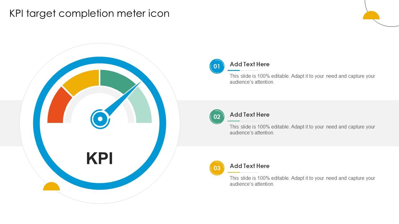 KPI Target Completion Meter Icon