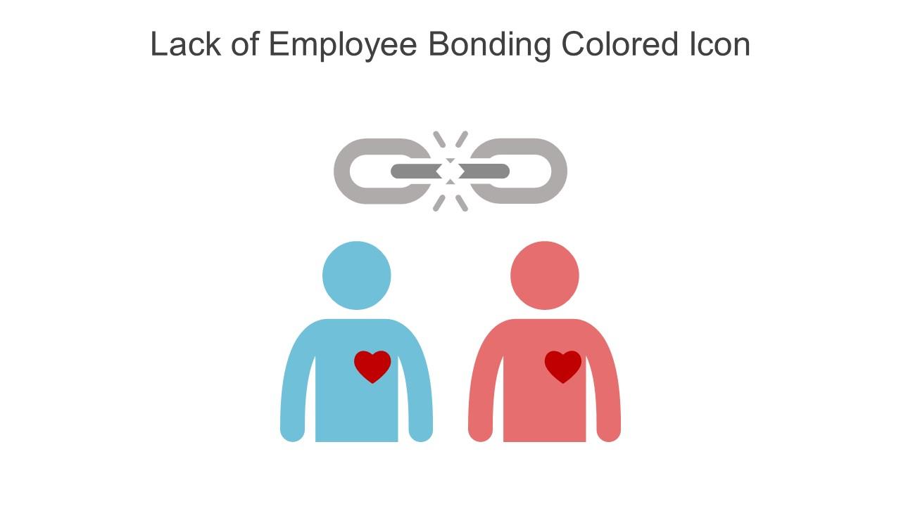 Lack Of Employee Bonding Colored Icon In Powerpoint Pptx Png And Editable Eps Format Slide01
