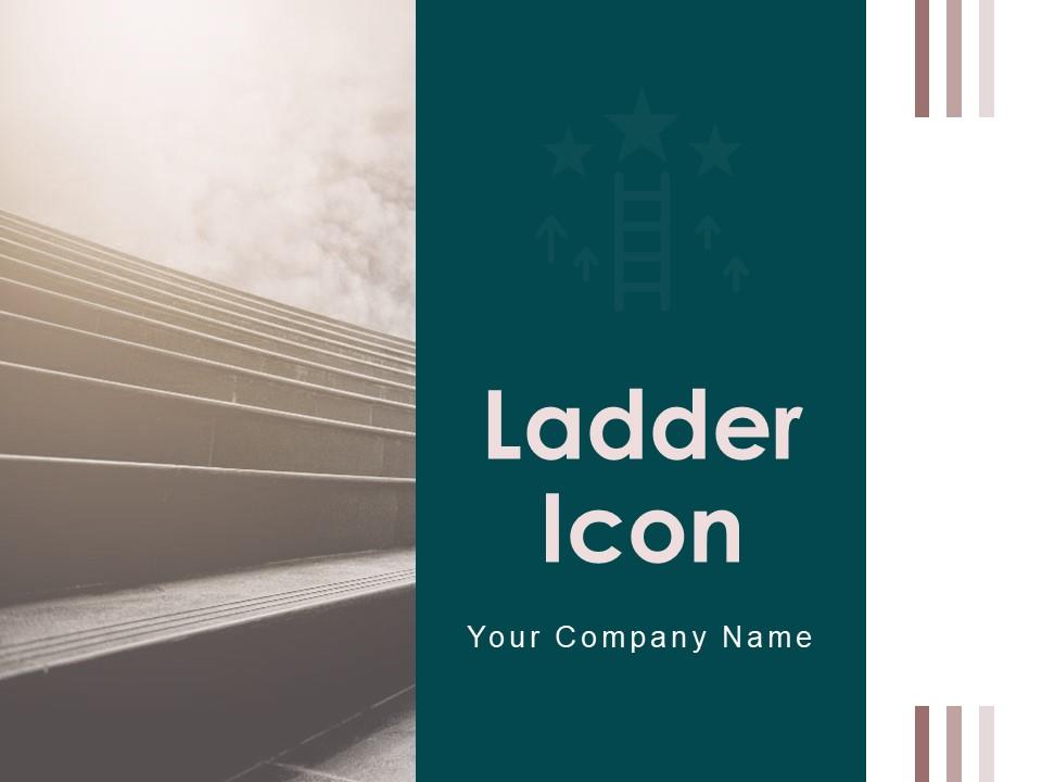Ladder Icon Success Business Growth Construction Metallic Airport Career Slide01