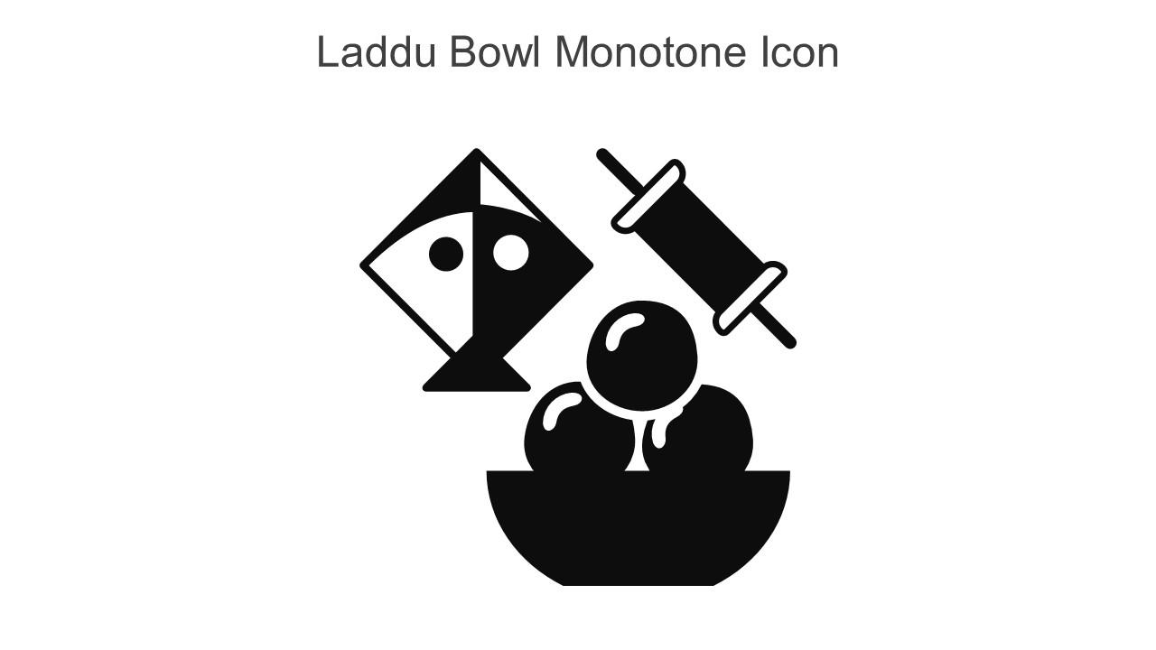 Laddu Bowl Monotone Icon In Powerpoint Pptx Png And Editable Eps Format Slide01