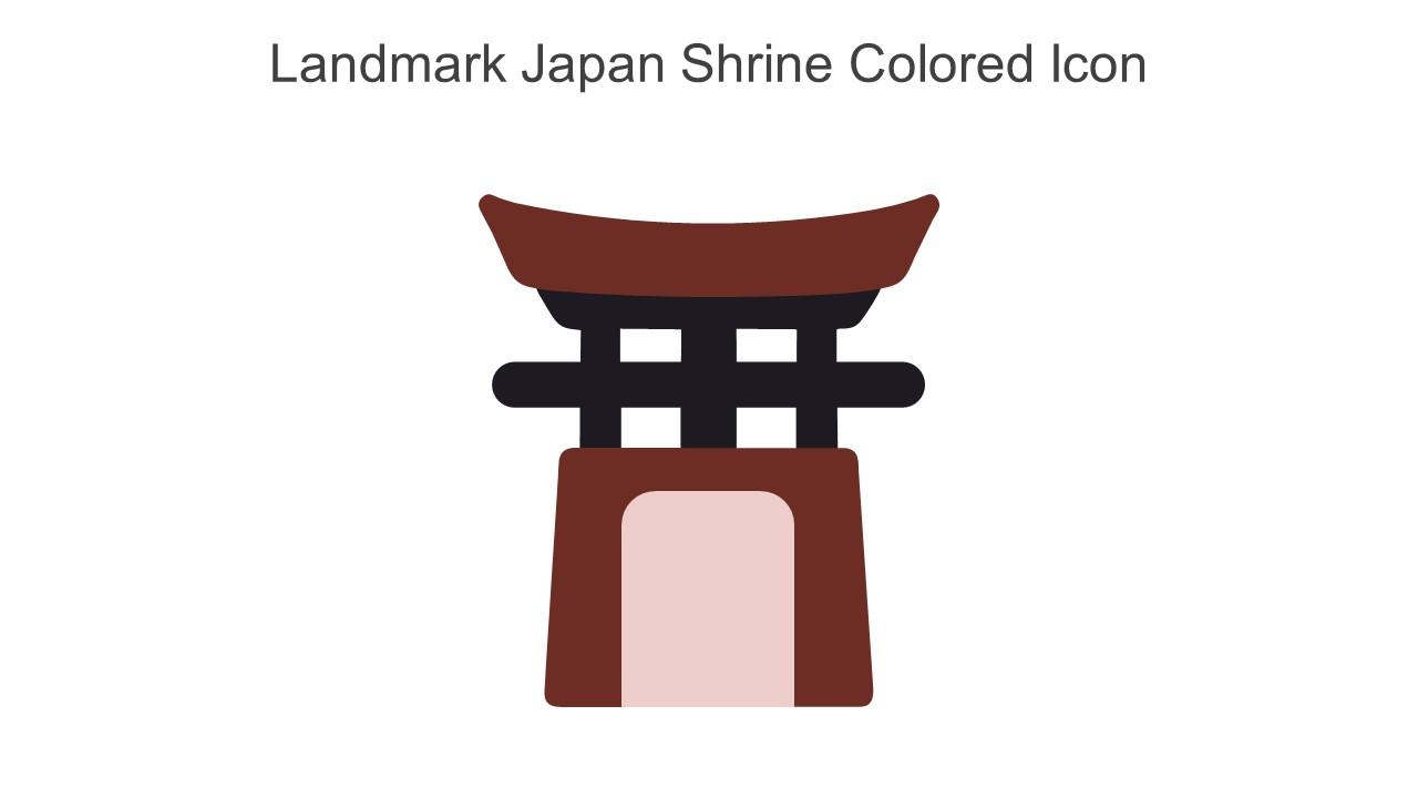 Landmark Japan Shrine Colored Icon In Powerpoint Pptx Png And Editable Eps Format