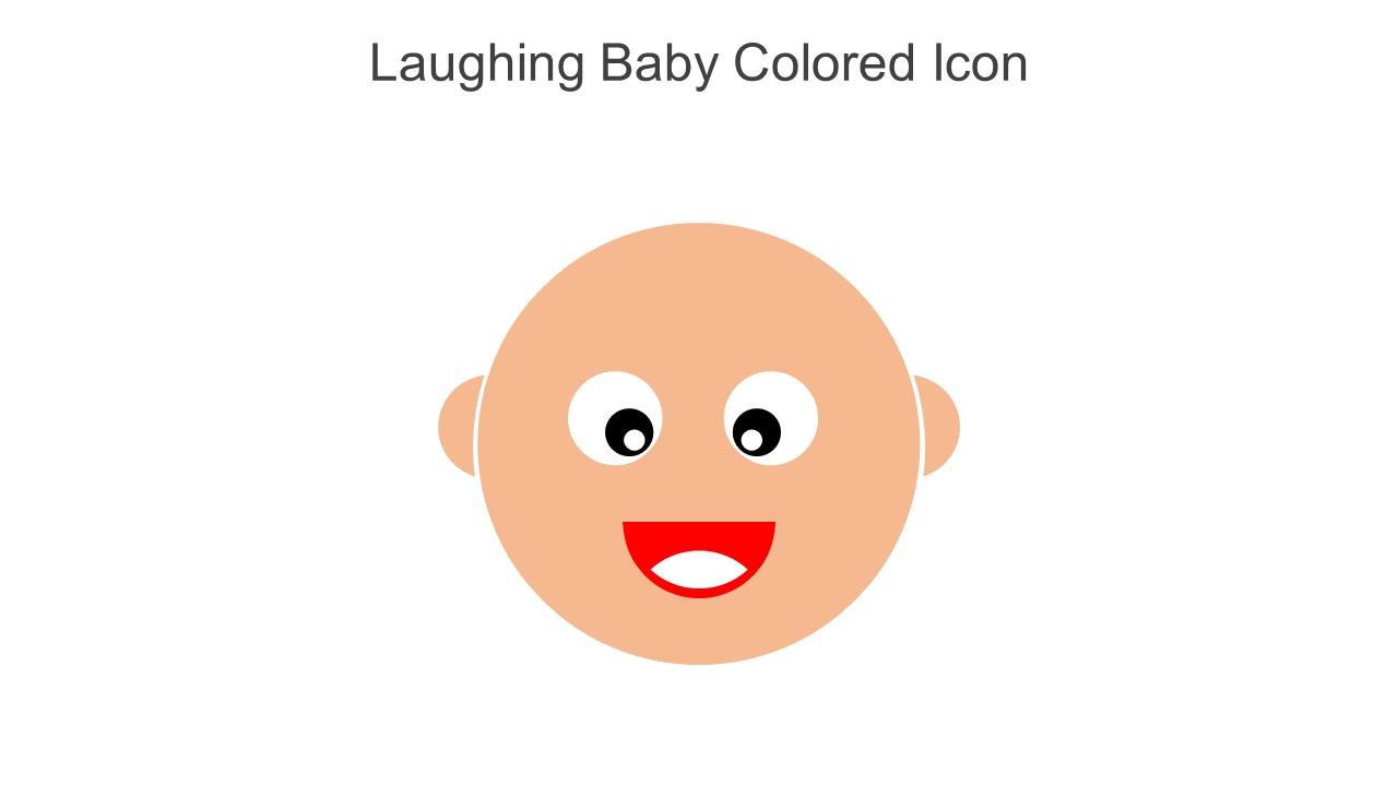 Laughing Baby Colored Icon In Powerpoint Pptx Png And Editable Eps Format
