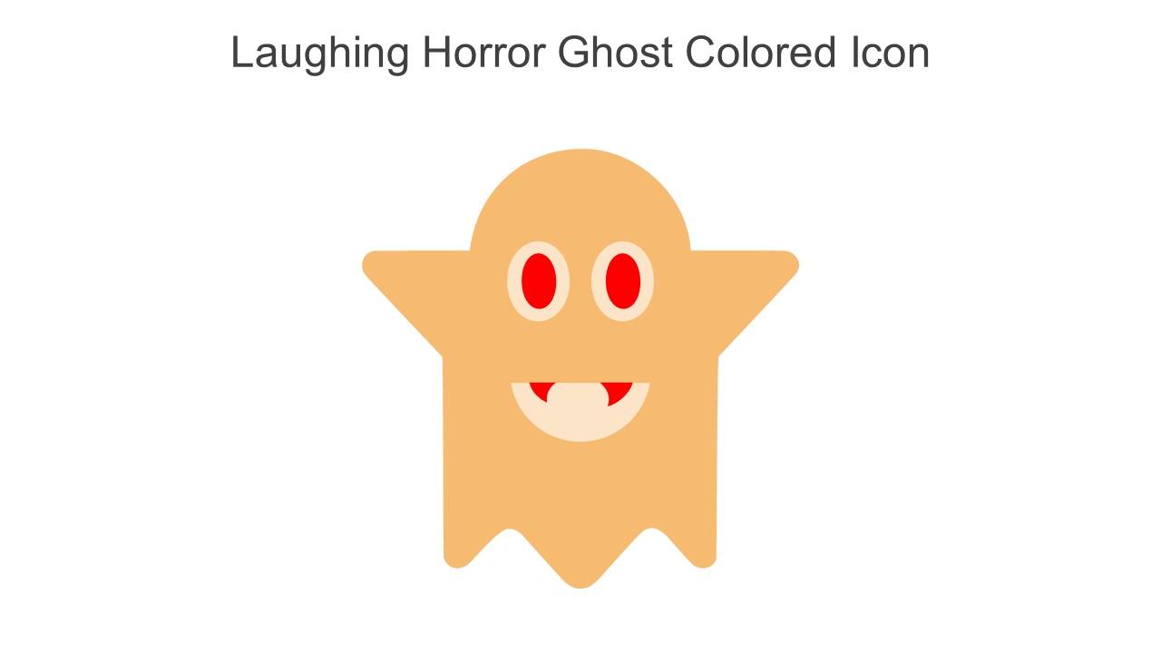Laughing Horror Ghost Colored Icon In Powerpoint Pptx Png And Editable Eps Format