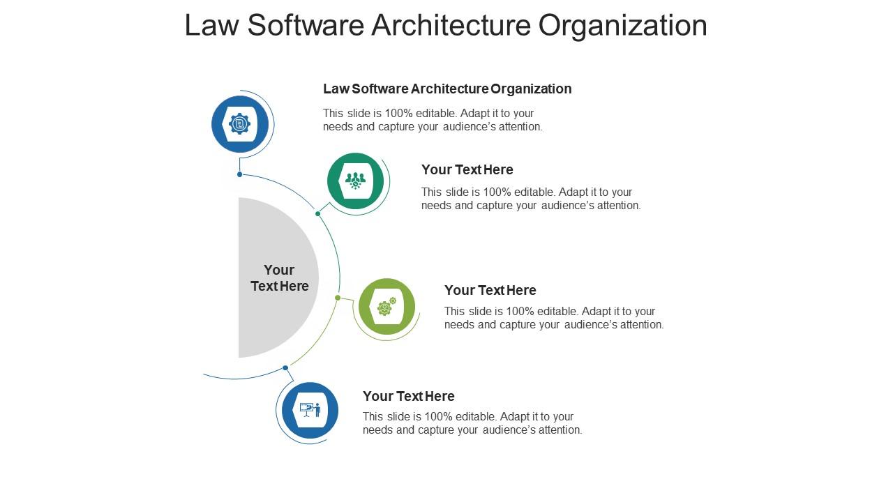 Law software architecture organization ppt powerpoint presentation icon clipart cpb Slide01