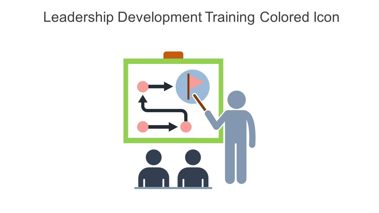 Leadership Development Training Colored Icon In Powerpoint Pptx Png And Editable Eps Format