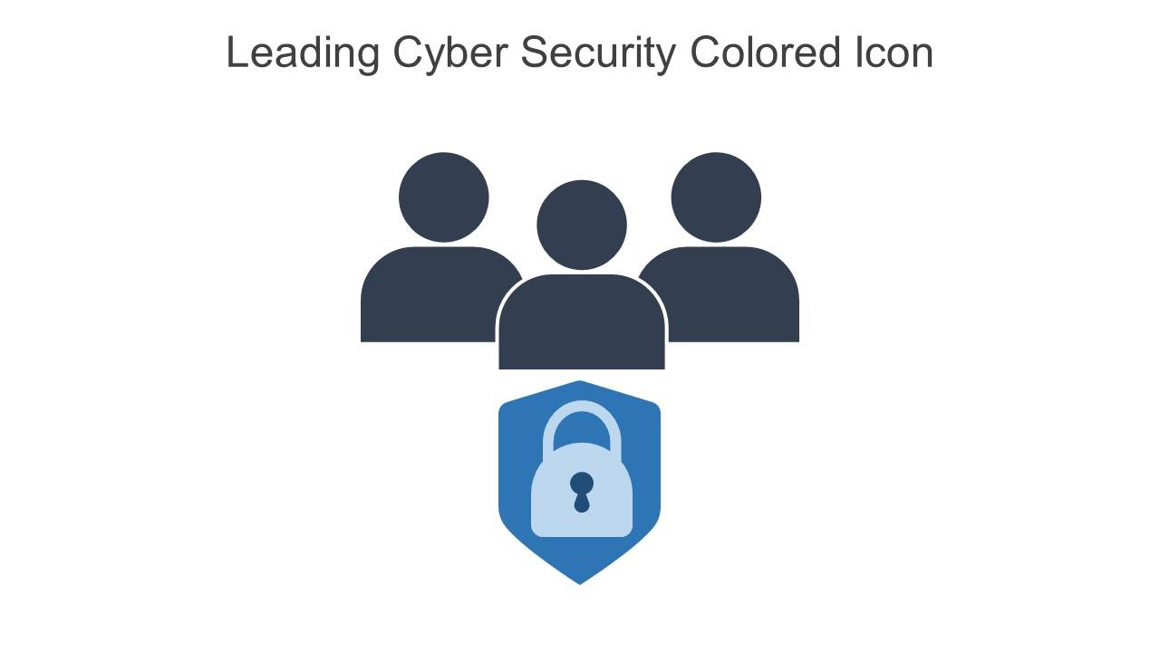 Leading Cyber Security Colored Icon In Powerpoint Pptx Png And Editable Eps Format