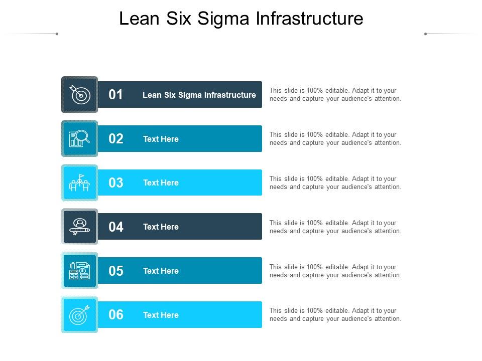 Lean six sigma infrastructure ppt powerpoint presentation icon model cpb Slide01