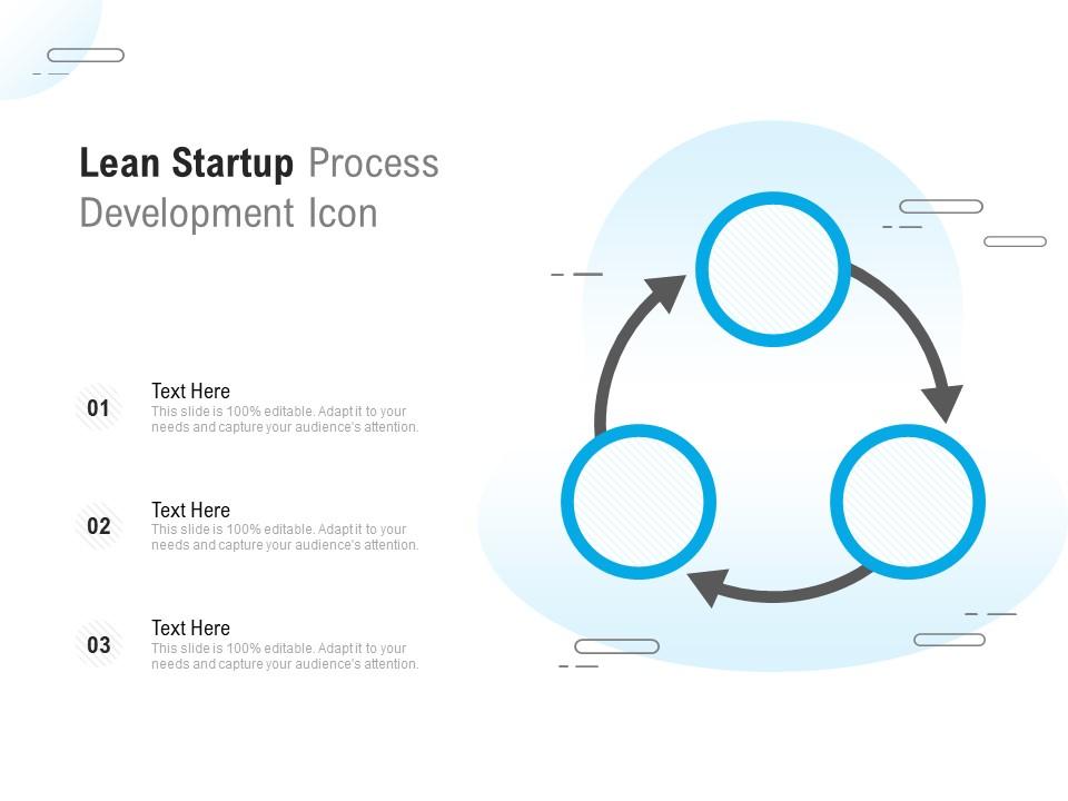 Lean startup process development icon Slide01