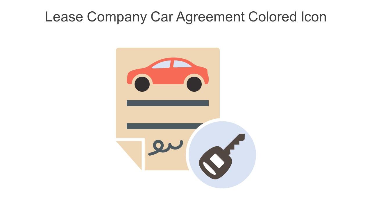 Lease Company Car Agreement Colored Icon In Powerpoint Pptx Png And Editable Eps Format Slide01